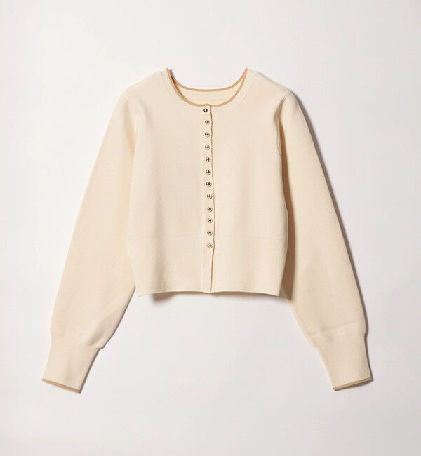 EMMEL REFINES「＜EMMEL REFINES＞EM HW メタルボタン ハイショクライン 2WAY カーディガン」|カーディガン|OFF WHITE
