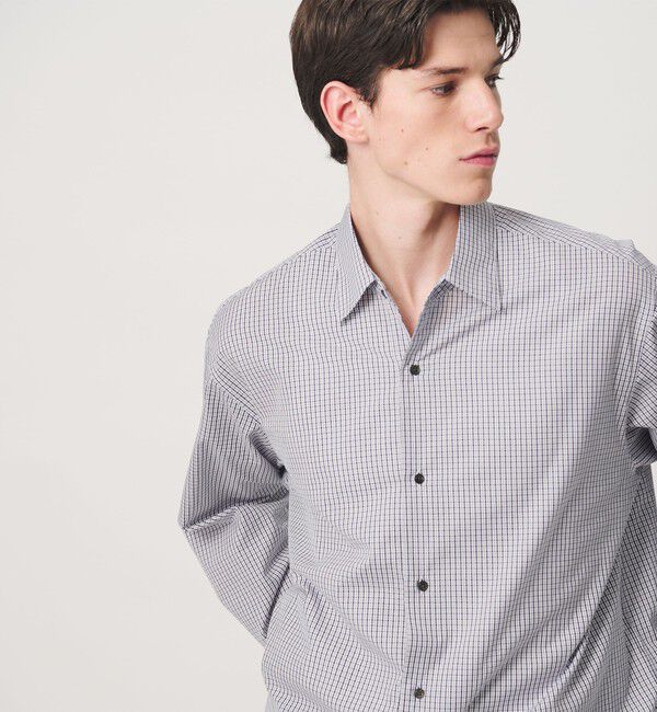 MONKEY TIME「コットン クロップド シャツ」|シャツ・ブラウス|