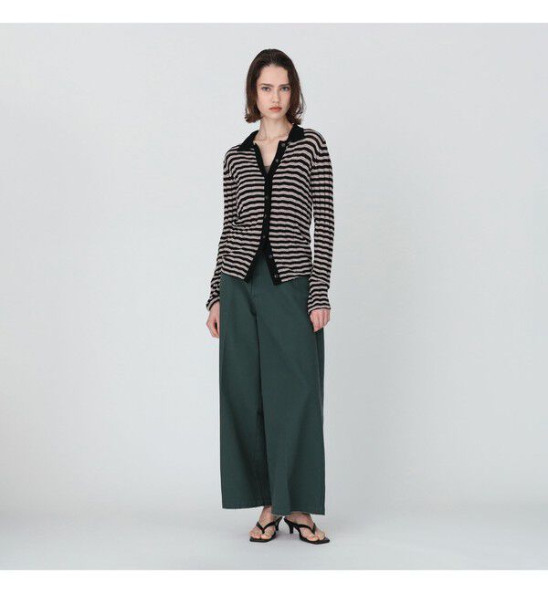 Demi-Luxe BEAMS 「【別注】BATONER &times; Demi-Luxe BEAMS / ポロ ボーダー カーディガン」|カーディガン|