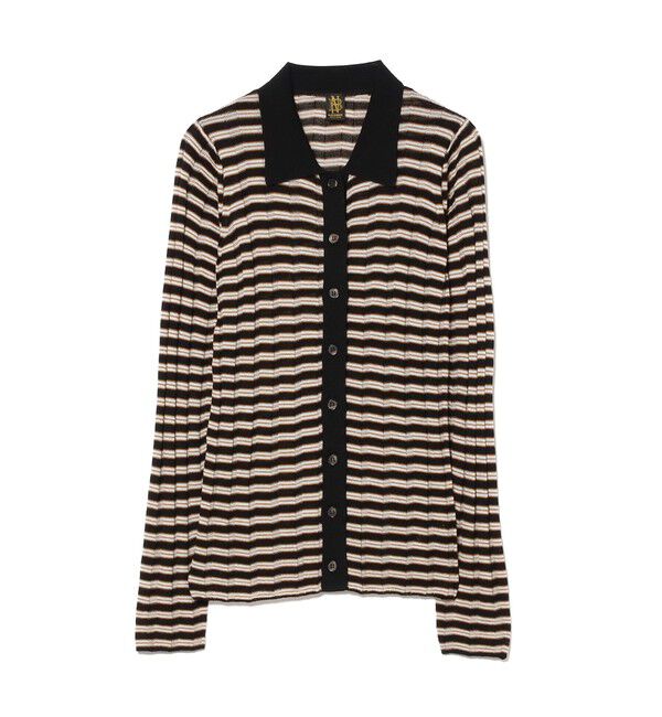 Demi-Luxe BEAMS 「【別注】BATONER &times; Demi-Luxe BEAMS / ポロ ボーダー カーディガン」|カーディガン|