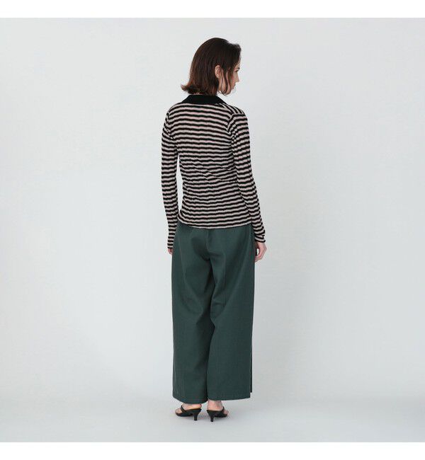 Demi-Luxe BEAMS 「【別注】BATONER &times; Demi-Luxe BEAMS / ポロ ボーダー カーディガン」|カーディガン|