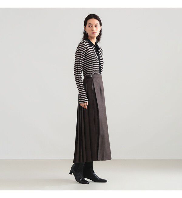 Demi-Luxe BEAMS 「【別注】BATONER &times; Demi-Luxe BEAMS / ポロ ボーダー カーディガン」|カーディガン|