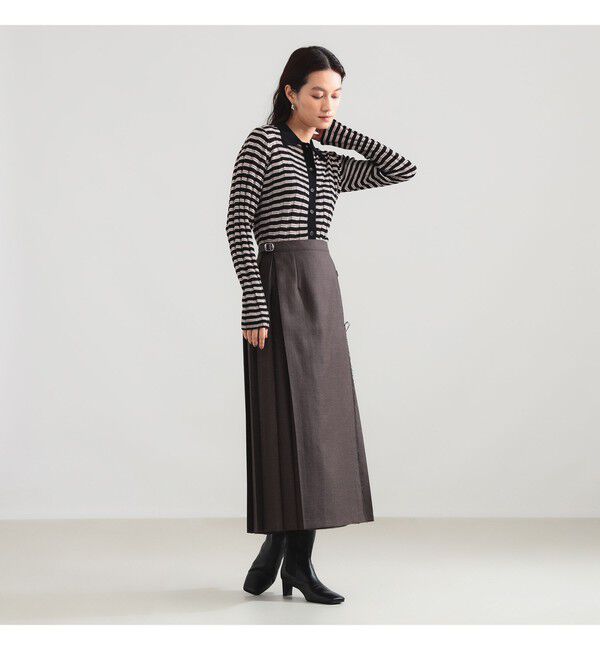 Demi-Luxe BEAMS 「【別注】BATONER &times; Demi-Luxe BEAMS / ポロ ボーダー カーディガン」|カーディガン|