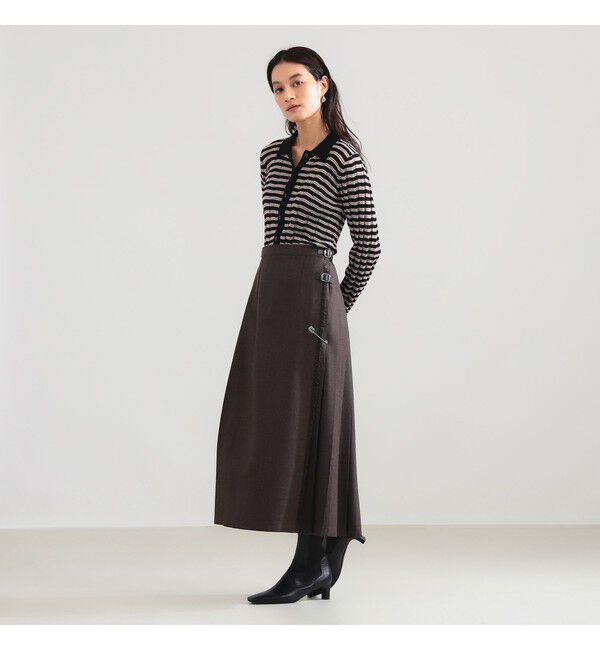 Demi-Luxe BEAMS 「【別注】BATONER &times; Demi-Luxe BEAMS / ポロ ボーダー カーディガン」|カーディガン|