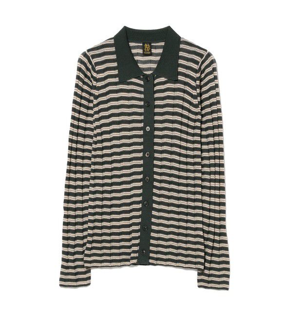 Demi-Luxe BEAMS 「【別注】BATONER &times; Demi-Luxe BEAMS / ポロ ボーダー カーディガン」|カーディガン|