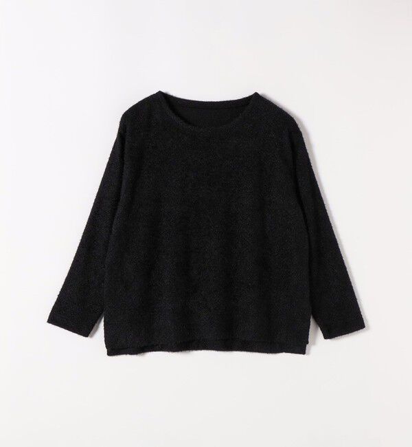 quaranciel「《予約》〈洗濯機可能〉シャギー カット ボートネック ルーズ プルオーバー」|Tシャツ・カットソー|