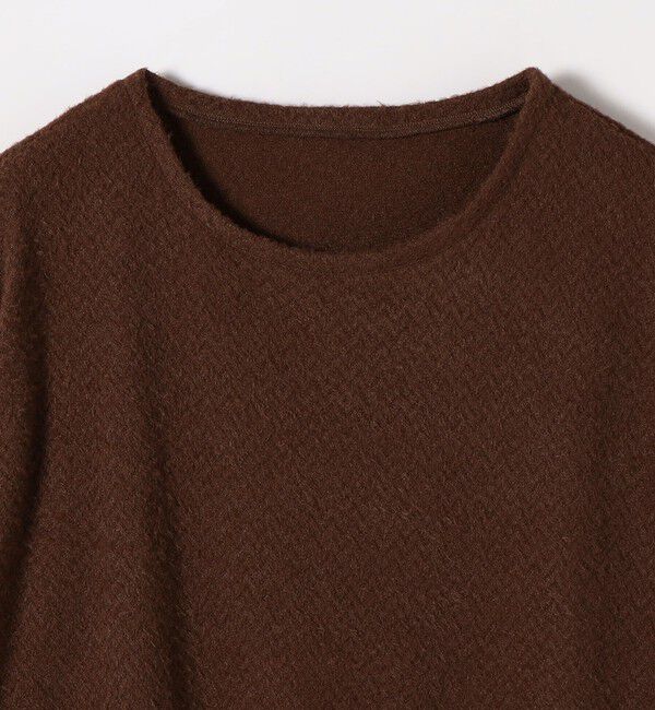 quaranciel「《予約》〈洗濯機可能〉シャギー カット ボートネック ルーズ プルオーバー」|Tシャツ・カットソー|