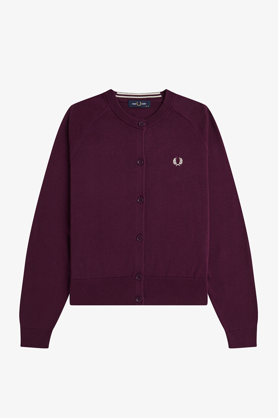 FRED PERRY 「FRED PERRY／Crew Neck Cardigan／ロゴクルーネックカーディガン」|カーディガン|