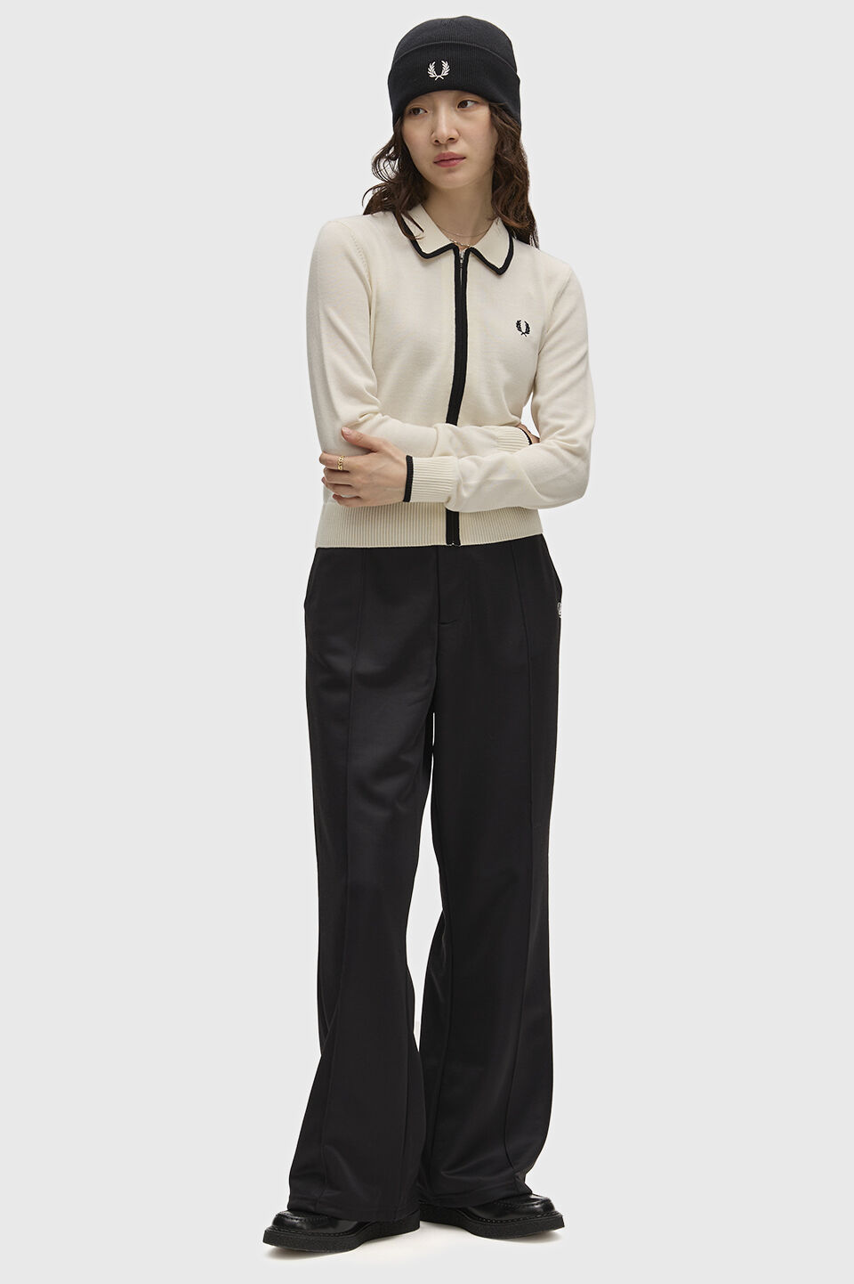 FRED PERRY 「FRED PERRY／Zip-Through Knitted Shirt／ジップスルーニットシャツ」|ニット・セーター|