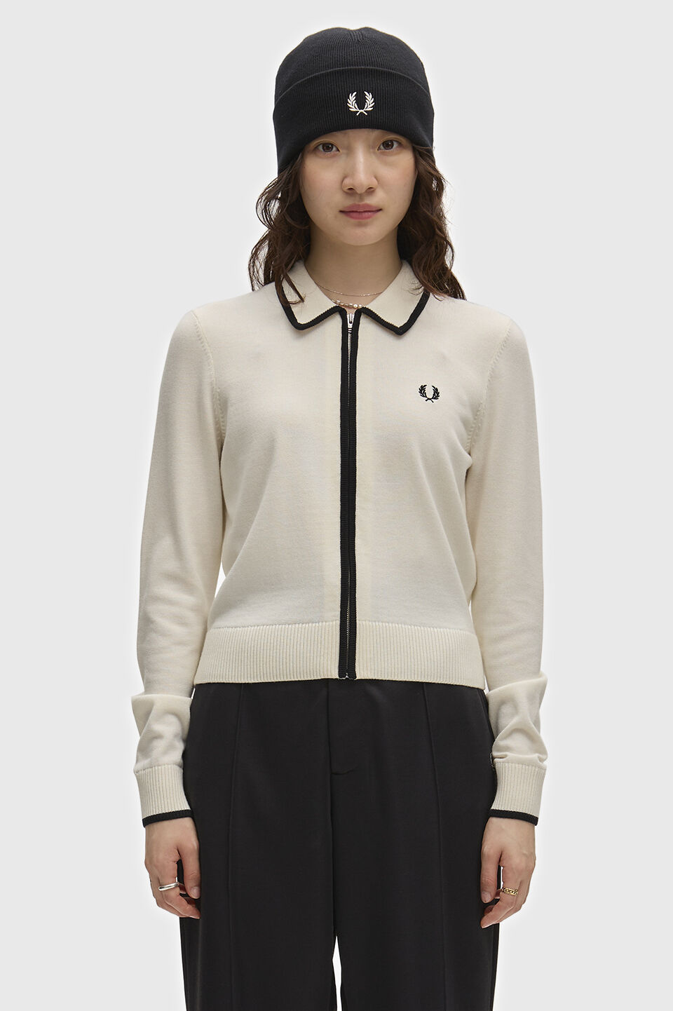 FRED PERRY 「FRED PERRY／Zip-Through Knitted Shirt／ジップスルーニットシャツ」|ニット・セーター|