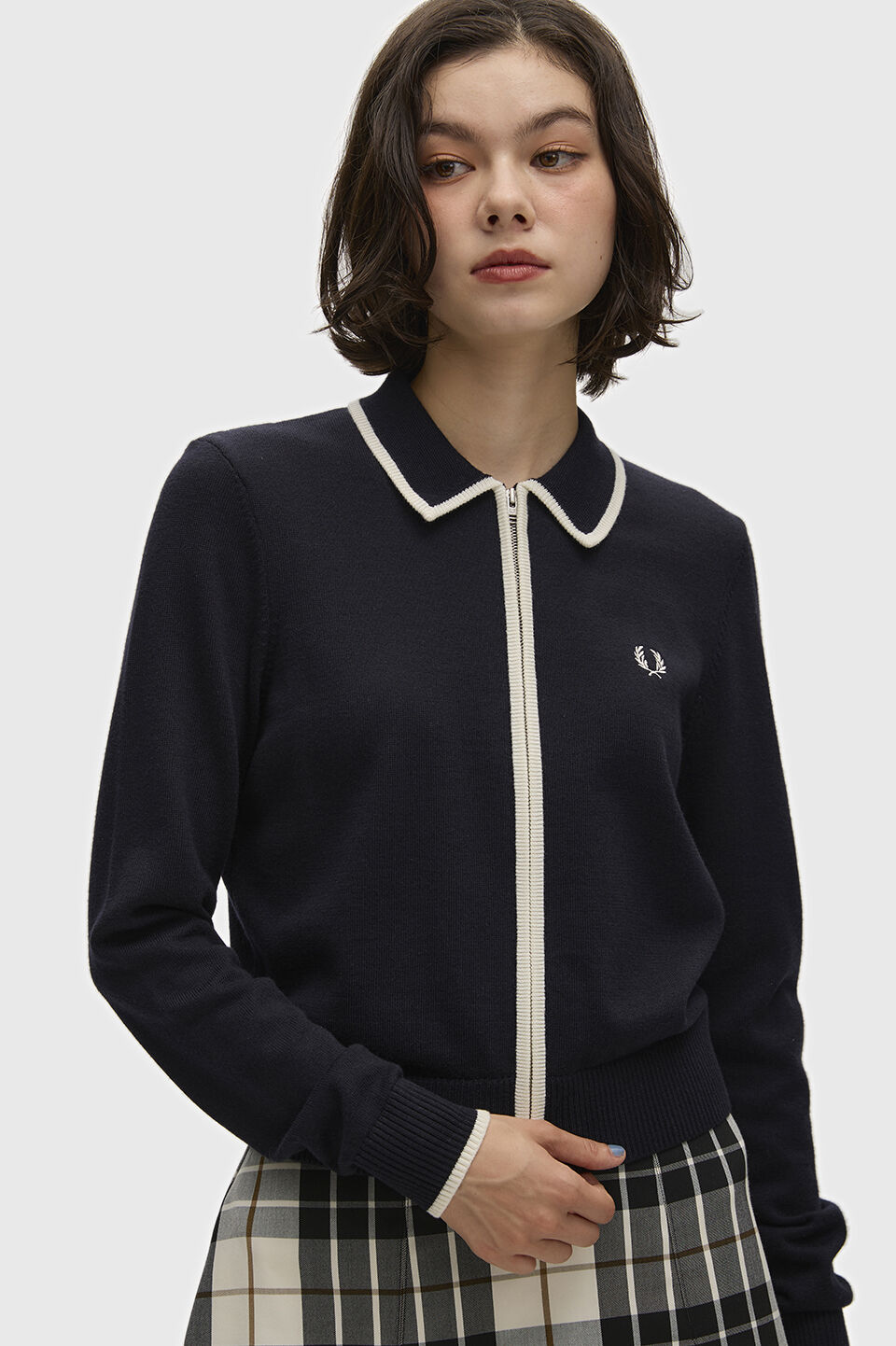 FRED PERRY 「FRED PERRY／Zip-Through Knitted Shirt／ジップスルーニットシャツ」|ニット・セーター|