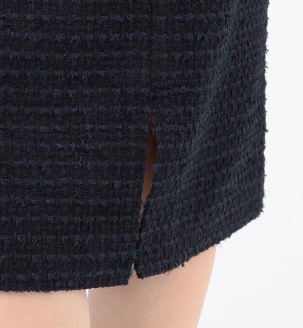 Ballsey「ミックスヤーンツイード Iラインスカート」|タイト|