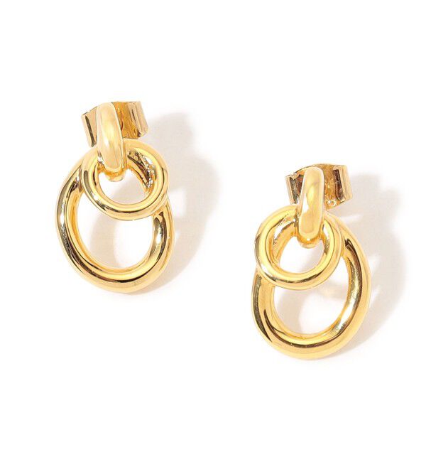 TOMORROWLAND GOODS「【別注】PHILIPPE AUDIBERT Double Circle ピアス」|ピアス|91 ゴールド