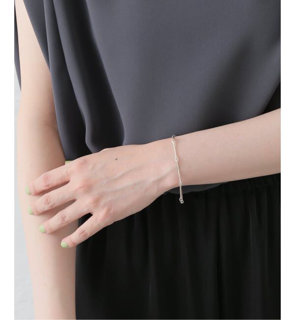 EYETHINK「R.ALAGAN THIN FIBULA CHAIN BRACELET SILVER size S」|ブレスレット・バングル|
