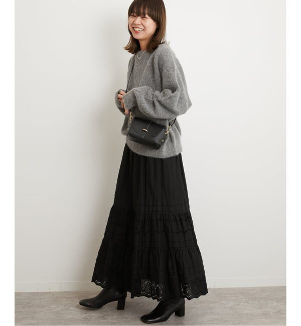 JOURNAL STANDARD relume「《WEB限定追加2》コットンボイルタック刺繍ロングスカート」|スカート|