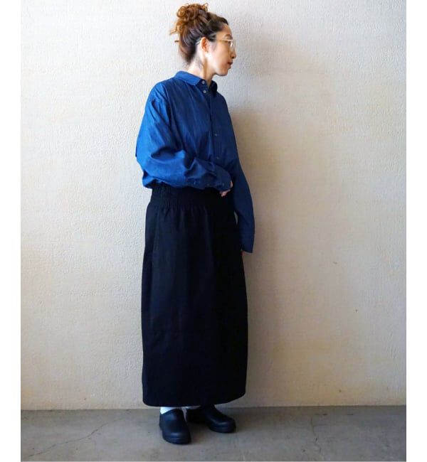 journal standard luxe「《予約》ハイカウントツイルコクーンスカート」|スカート|