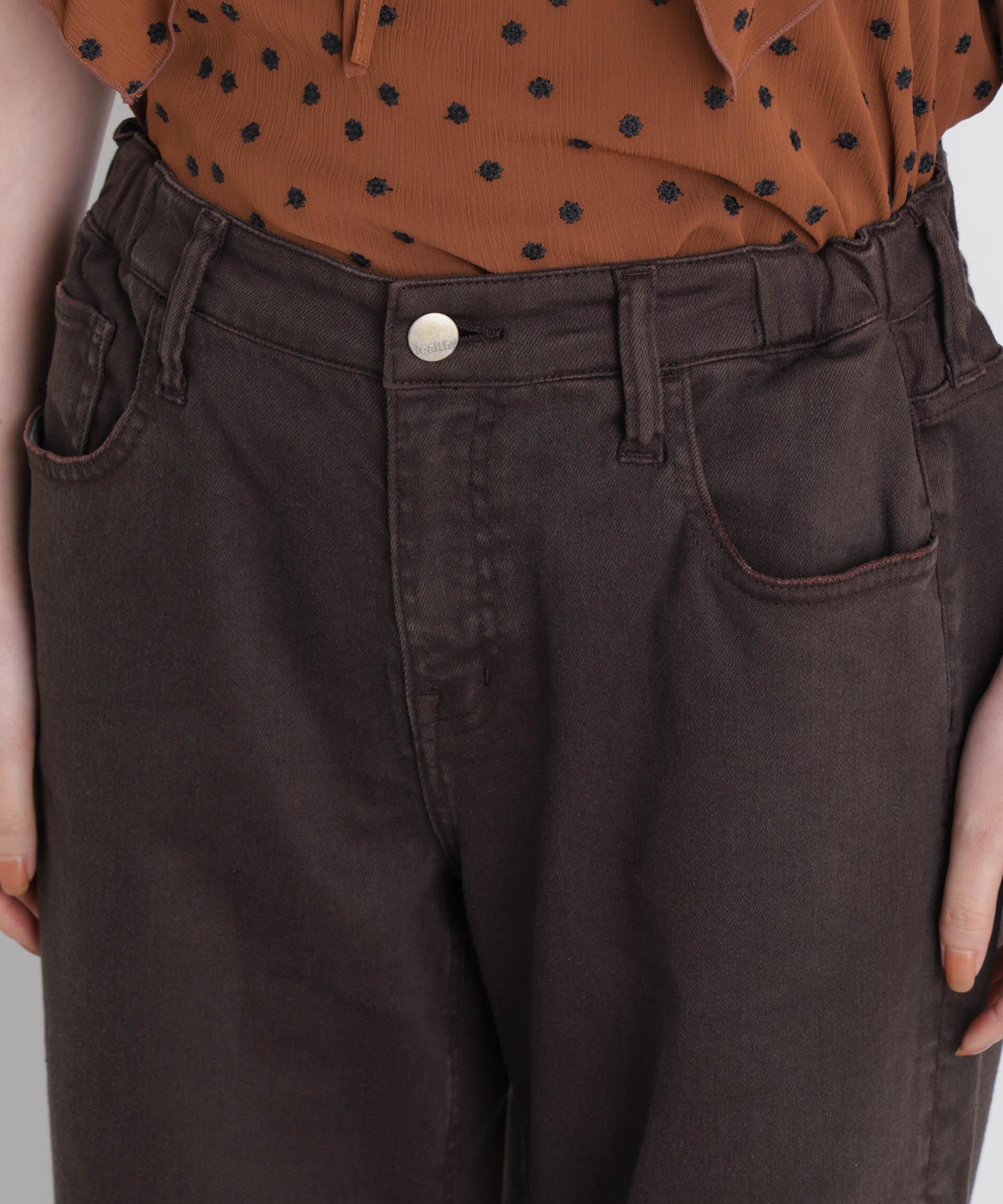 NANO universe「Healthy DENIM/別注 Pink Pepper M-Easy」|チノ|