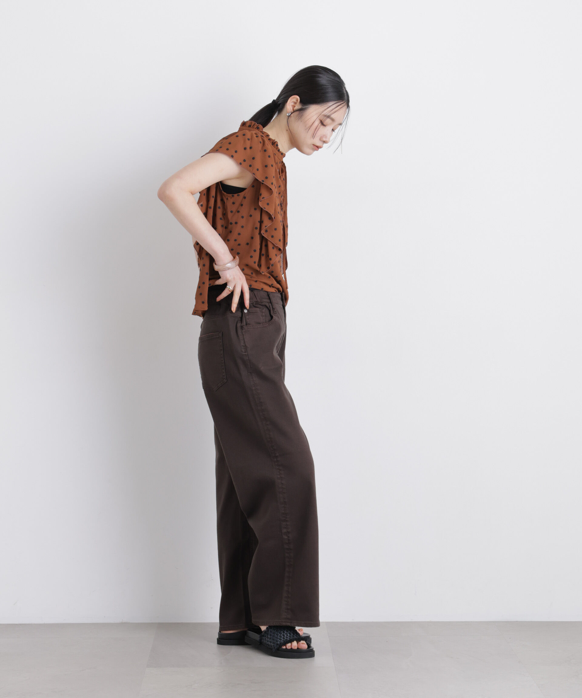 NANO universe「Healthy DENIM/別注 Pink Pepper M-Easy」|チノ|