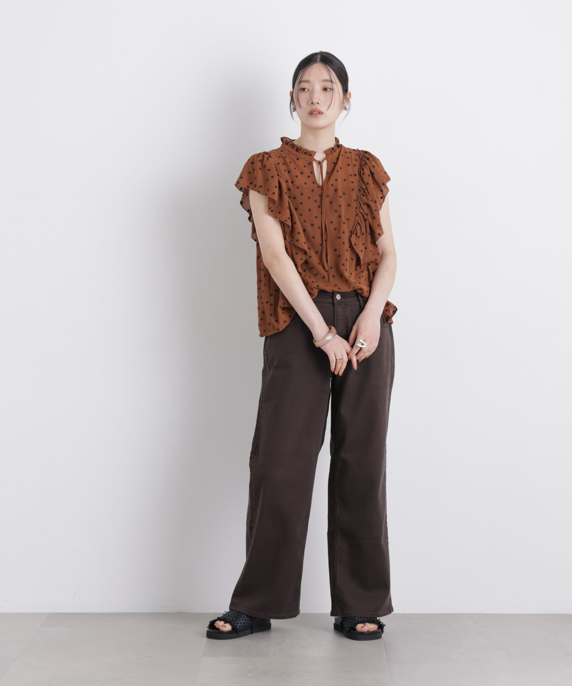 NANO universe「Healthy DENIM/別注 Pink Pepper M-Easy」|チノ|