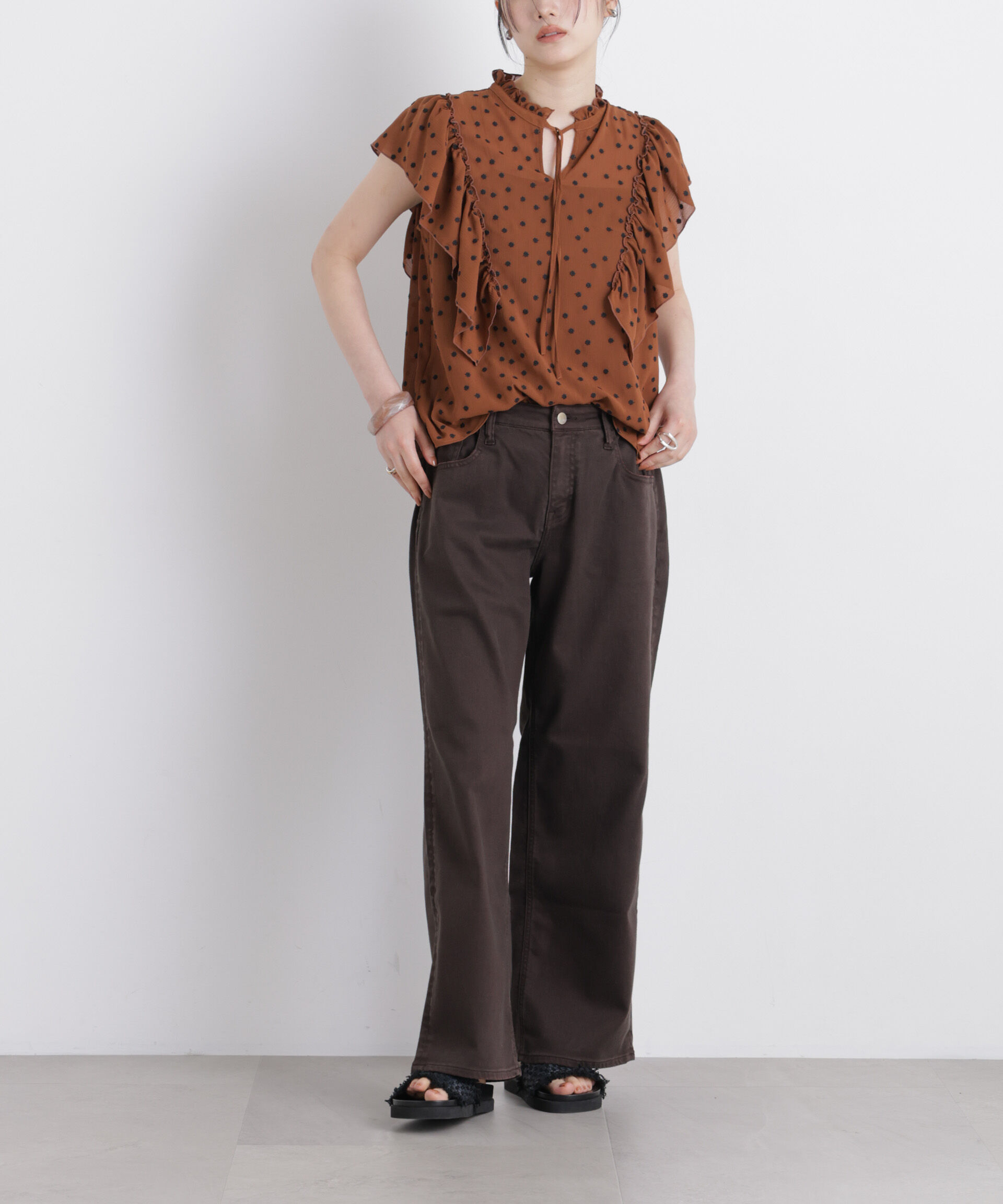 NANO universe「Healthy DENIM/別注 Pink Pepper M-Easy」|チノ|