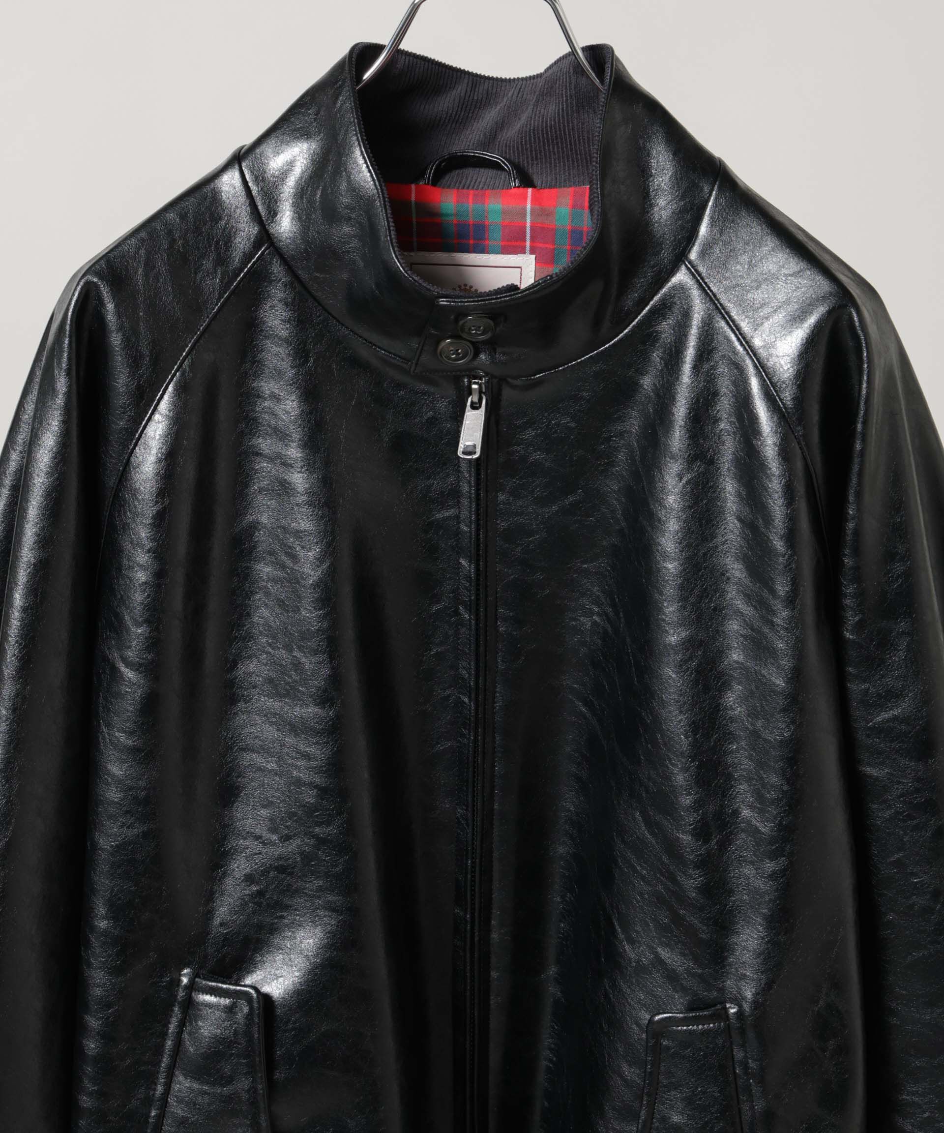 NANO universe「BARACUTA/別注 G9 フェイクレザー ショート ブルゾン」|ブルゾン・スタジャン|