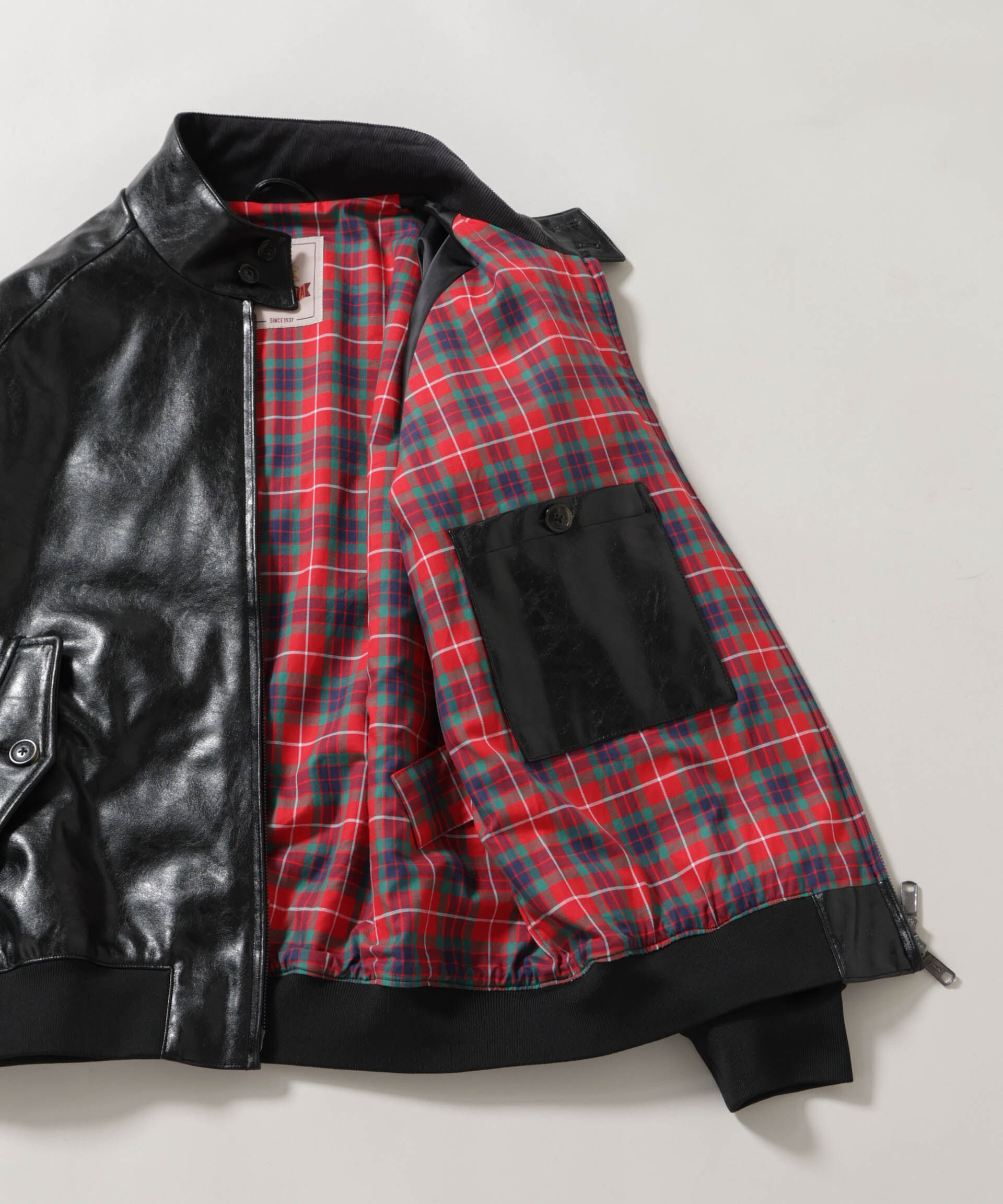 NANO universe「BARACUTA/別注 G9 フェイクレザー ショート ブルゾン」|ブルゾン・スタジャン|