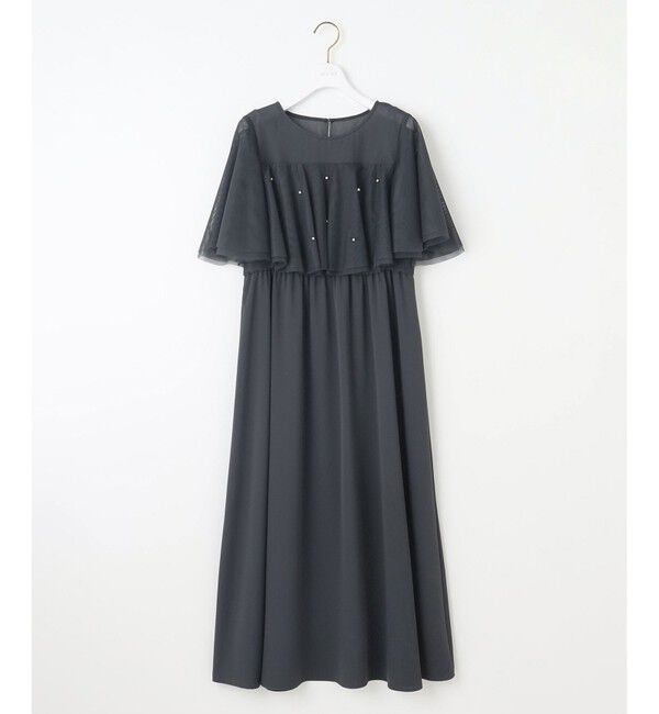 ANY SIS「【Lily Calin】ラッフルチュールフェイクパール ドレス」|ドレス|
