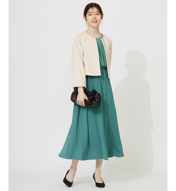 ANY SIS「【Lily Calin】ラッフルチュールフェイクパール ドレス」|ドレス|
