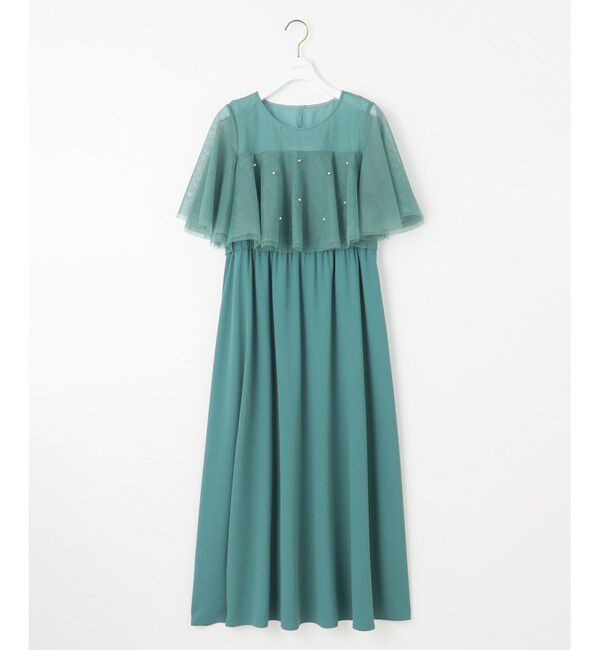ANY SIS「【Lily Calin】ラッフルチュールフェイクパール ドレス」|ドレス|