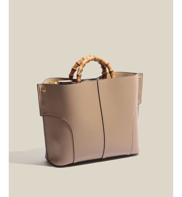 E'POR「【E'POR】BAMBOO BAG Medium/軽量・通勤・26SS」|ハンドバッグ|