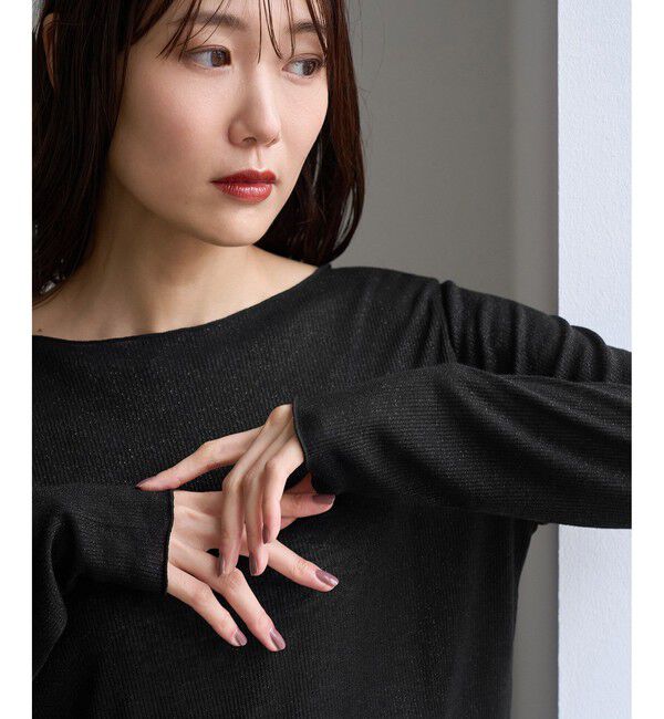 Rope&rsquo;Picnic「ラメシアーリブトップス」|Tシャツ・カットソー|
