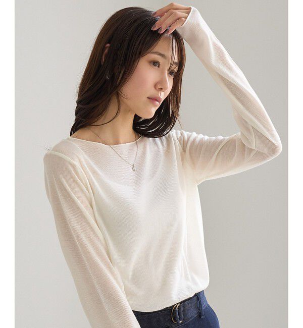 Rope&rsquo;Picnic「ラメシアーリブトップス」|Tシャツ・カットソー|