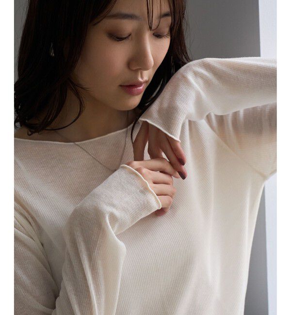 Rope&rsquo;Picnic「ラメシアーリブトップス」|Tシャツ・カットソー|