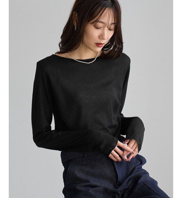 Rope&rsquo;Picnic「ラメシアーリブトップス」|Tシャツ・カットソー|