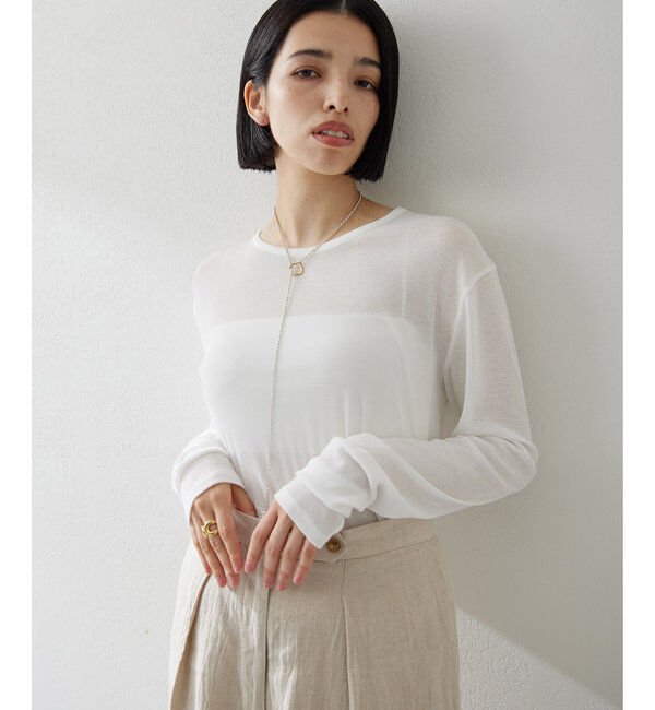  「《インナー使いもおすすめ》【myporter】ロングスリーブTシャツ」|Tシャツ・カットソー|
