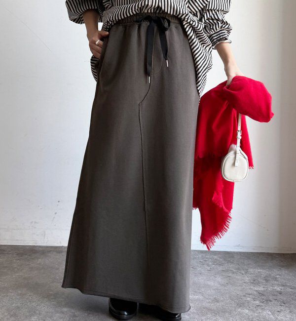  「【WEB限定】セミフレアスウェットスカート」|スカート|