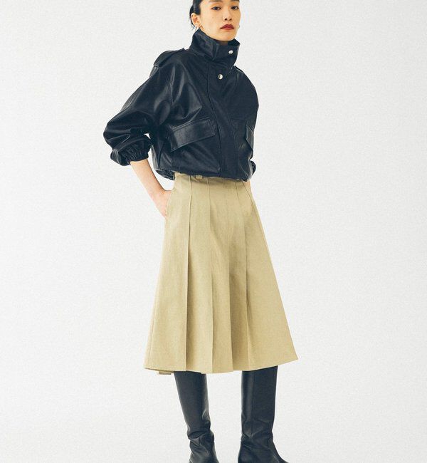  「【2026AW Debut】【UNFORM】ミモレ丈タックスカート」|スカート|