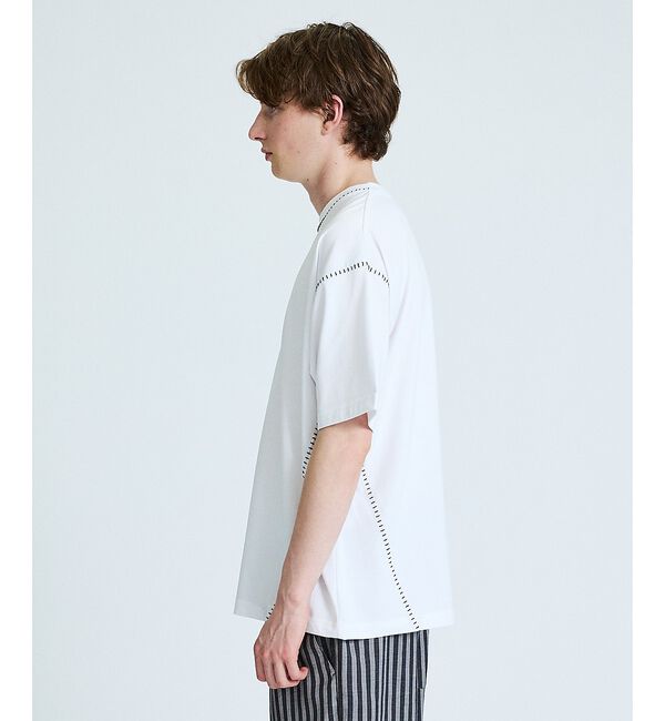 ABAHOUSE「ハンドステッチ 半袖Tシャツ」|Tシャツ・カットソー|