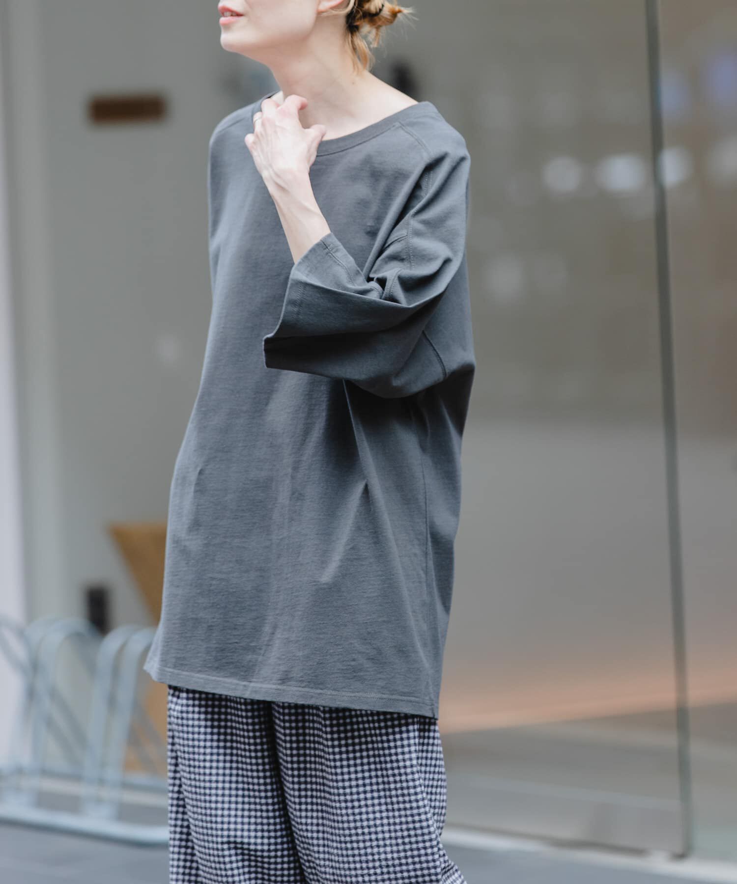 URBAN RESEARCH DOORS「FORK&SPOON　ラグランスリーブビッグTシャツ」|Tシャツ・カットソー|