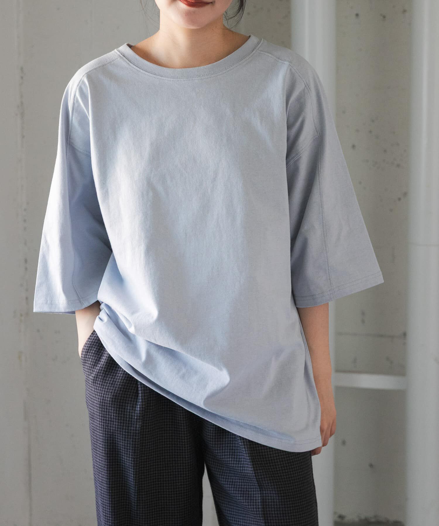 URBAN RESEARCH DOORS「FORK&SPOON　ラグランスリーブビッグTシャツ」|Tシャツ・カットソー|