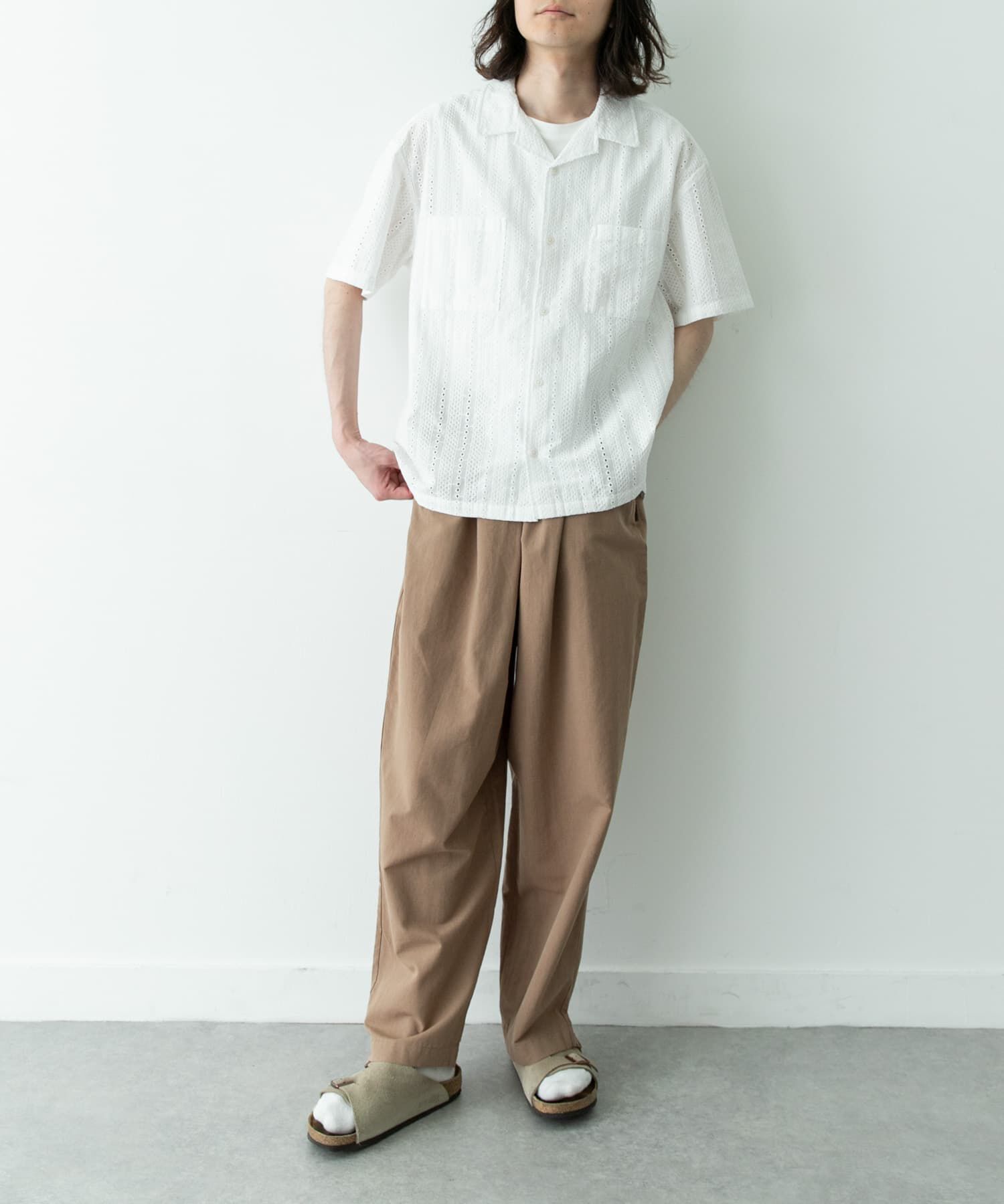 Sonny Label 「レース刺繍ショートスリーブシャツ」|シャツ・ブラウス|