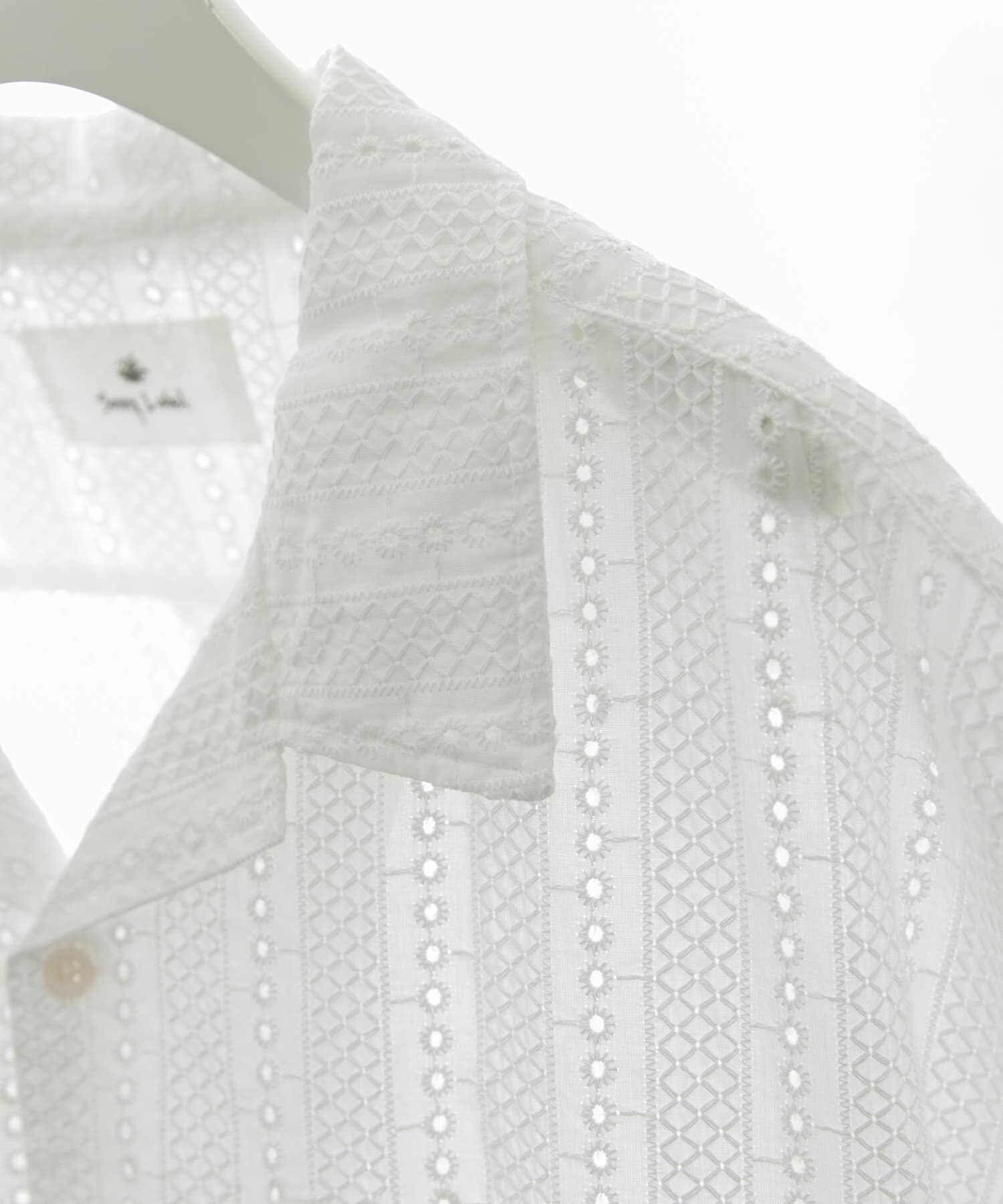 Sonny Label 「レース刺繍ショートスリーブシャツ」|シャツ・ブラウス|