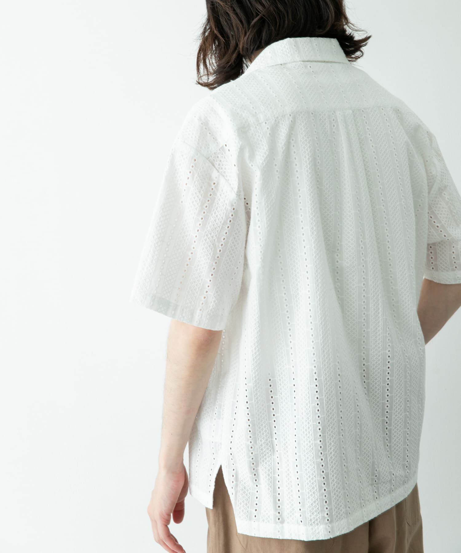 Sonny Label 「レース刺繍ショートスリーブシャツ」|シャツ・ブラウス|