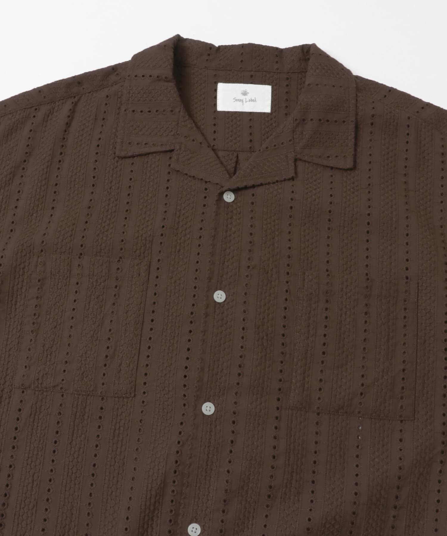 Sonny Label 「レース刺繍ショートスリーブシャツ」|シャツ・ブラウス|