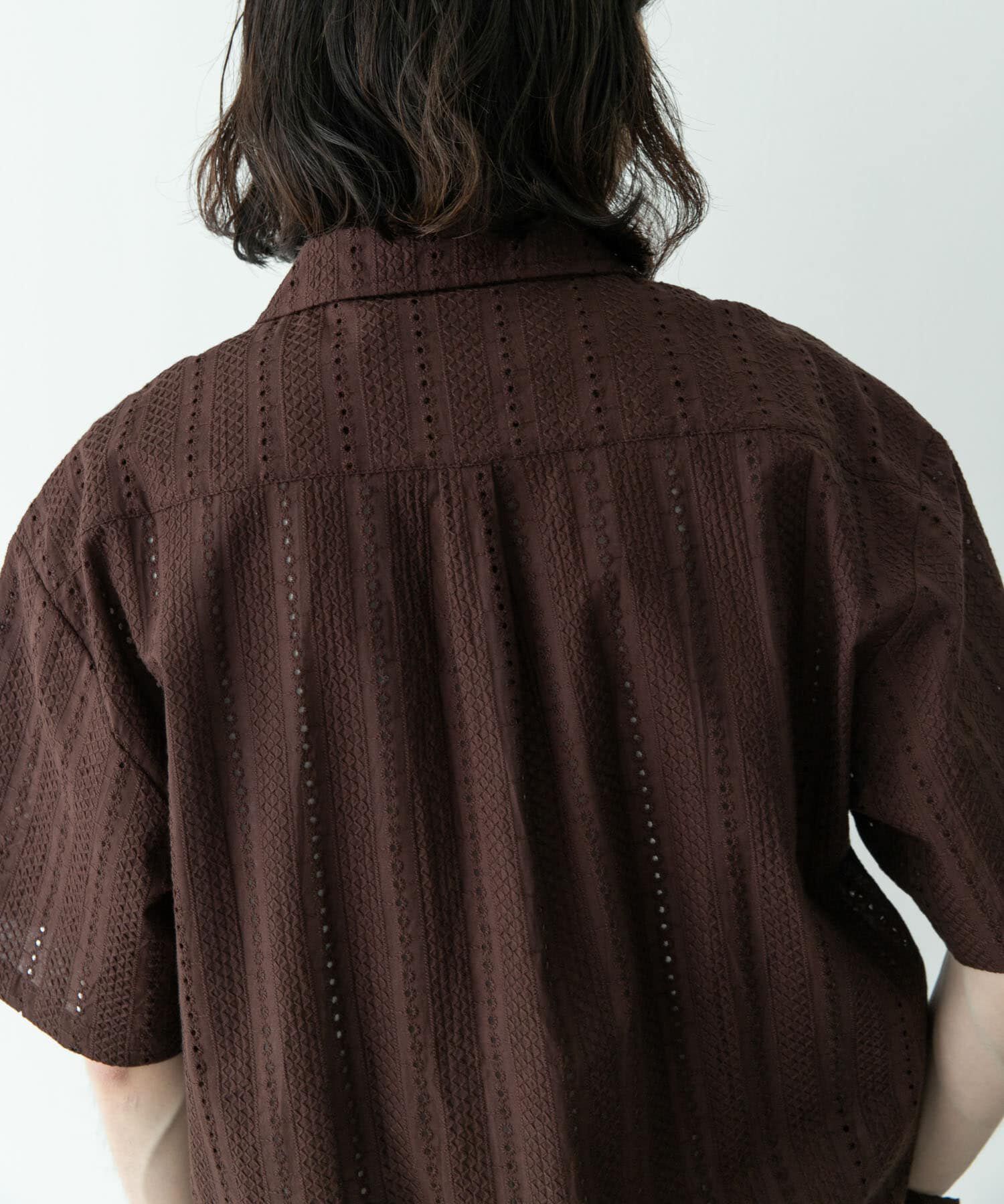 Sonny Label 「レース刺繍ショートスリーブシャツ」|シャツ・ブラウス|