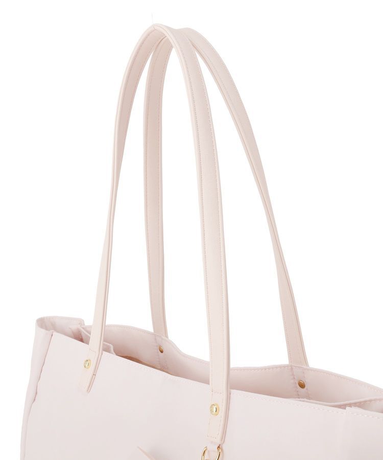 Maison de FLEUR「【機能性バッグ/A4対応】リボンチャーム付き3ルームトートバッグ」|トートバッグ|