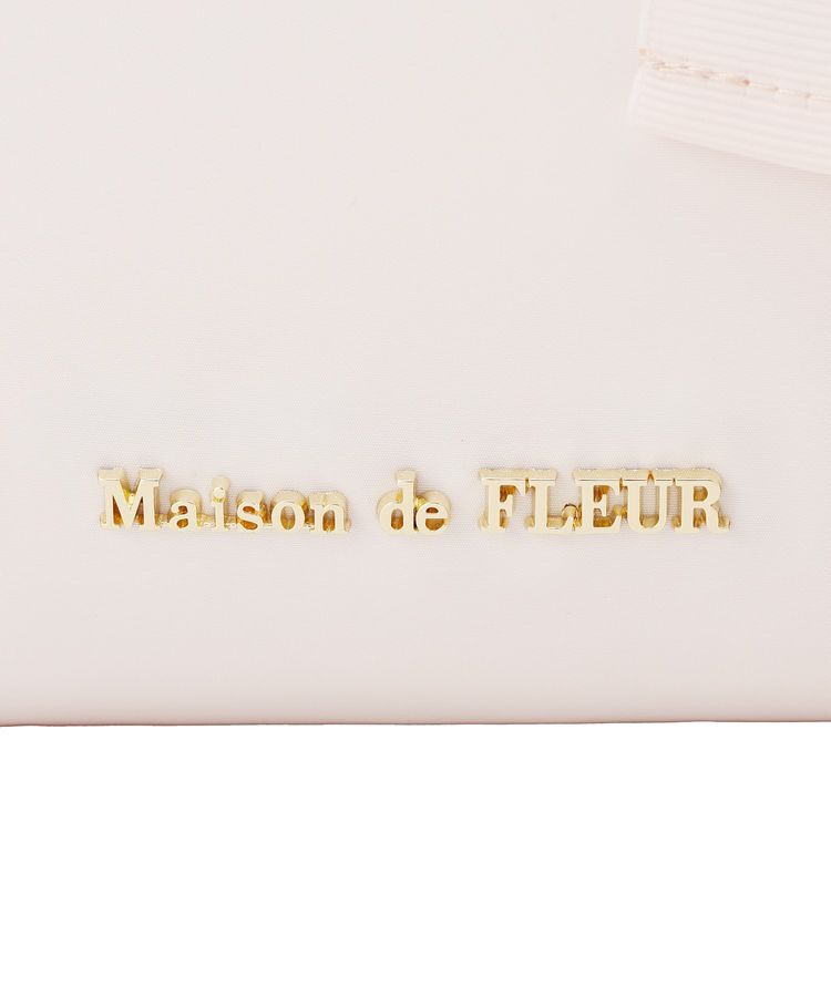 Maison de FLEUR「【機能性バッグ/A4対応】リボンチャーム付き3ルームトートバッグ」|トートバッグ|