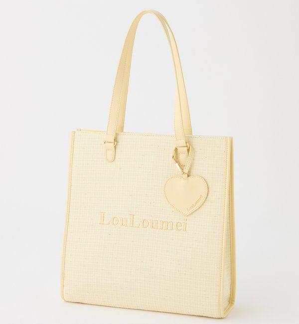  「【LouLoumei】全10色展開/ハートチャーム付きキャリーオントート/推し活」|その他|イエロー