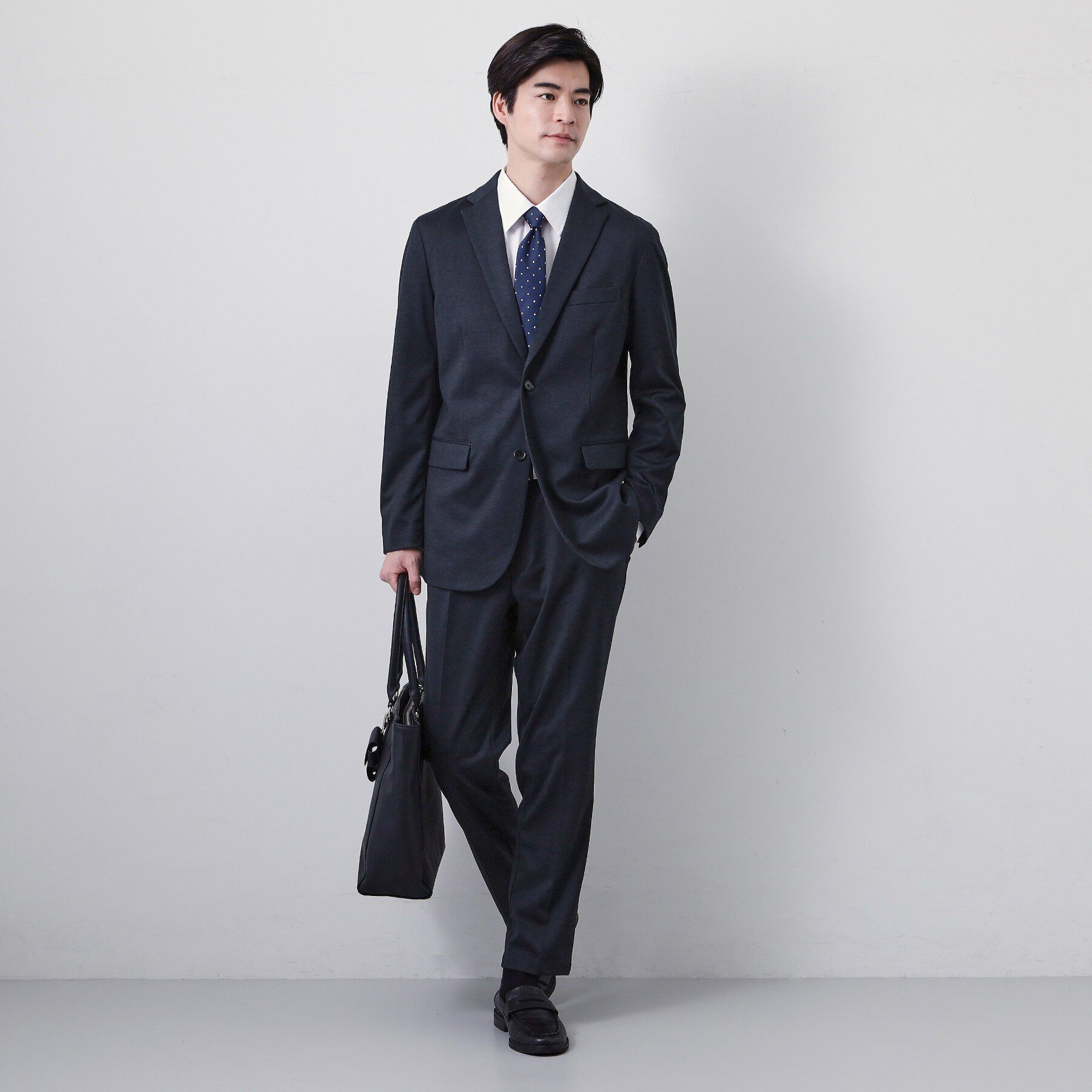 THE SHOP TK「【動きやすい、快適ビジネススラックス】TRジャージ スラックス　セットアップ可/洗濯機OK/ストレッ」|その他|