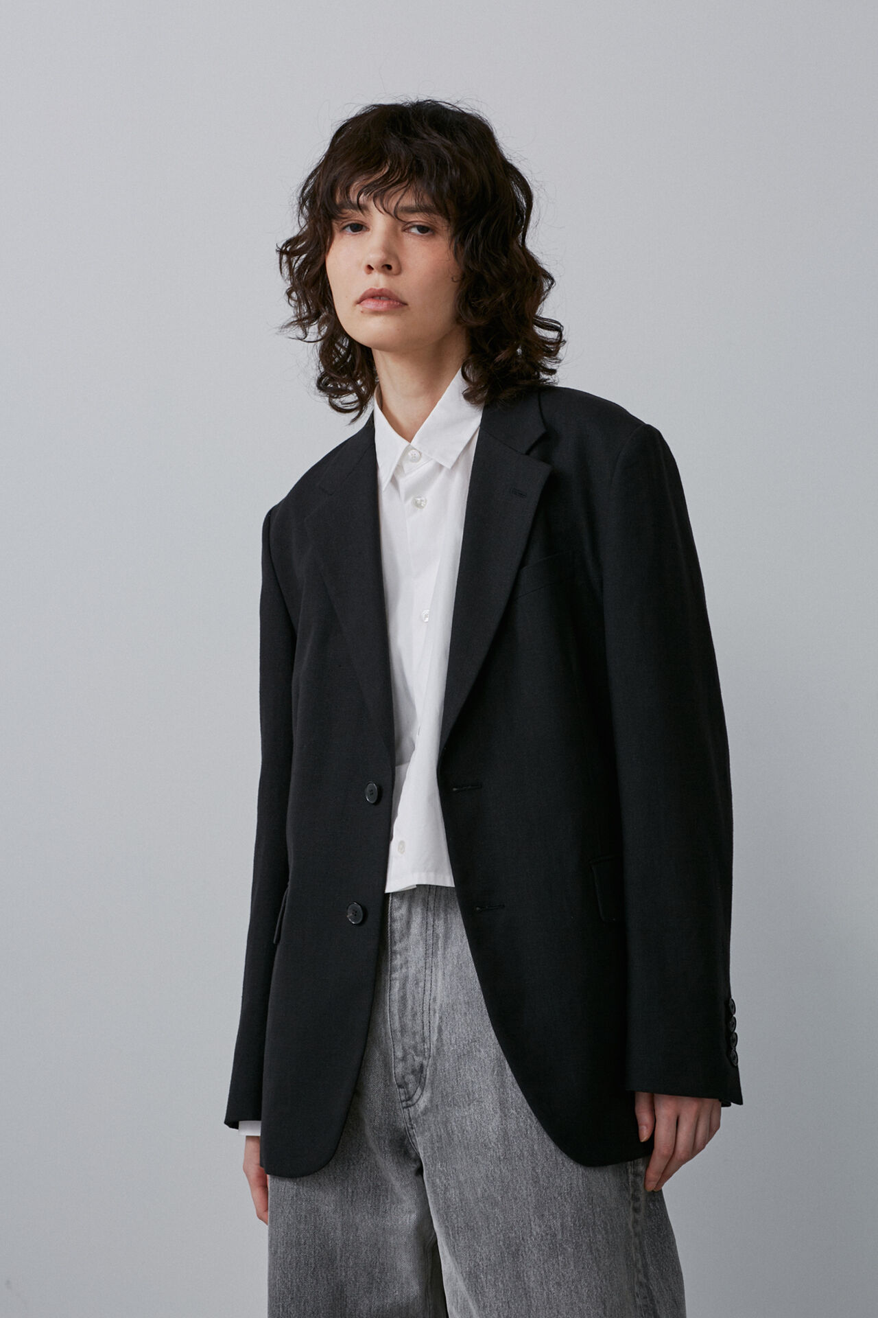 YLEVE 「YLEVE / HEMP ORGANIC COTTON CANVAS JK」|その他|ブラック
